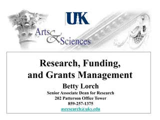 Resources and Funding Management for Research at University of Kentucky
