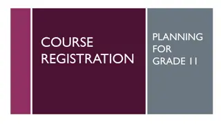 Grade 11 Course Registration Guide and Requirements