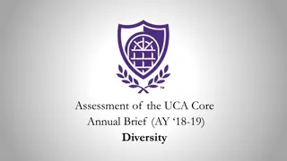 UCA Core Assessment - Enhancing Student Learning and Diversity