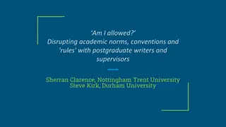 Postgraduate Writers' Academic Norms and Conventions Challenge