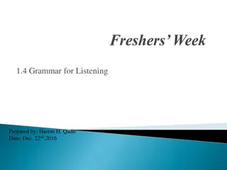 Grammar for Listening: Understanding Nouns and Gerunds