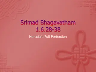 Narada Muni's Spiritual Transformation and Wisdom in Srimad Bhagavatham
