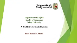 Exploring Stylistics: A Brief Overview and Definition