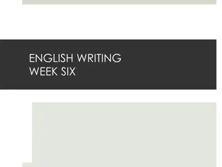 Engaging Activities for English Writing Exploration