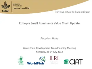 Ethiopia Small Ruminants Value Chain Update Analysis