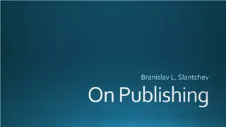 Insights on Academic Publishing Strategies