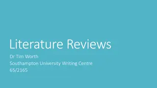 Effective Literature Review Techniques and Structuring Advice