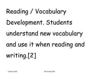 Enhancing Reading and Vocabulary Skills in 8th Grade ELAR Curriculum