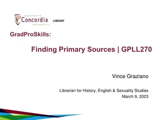 Unveiling the World of Primary Sources: A Comprehensive Workshop Guide