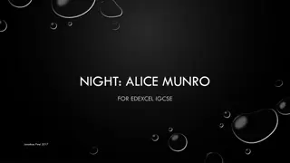 Exploring Themes in Night by Alice Munro