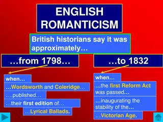 English Romanticism and the Impact of the Enlightenment Era