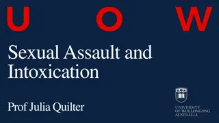 Sexual Assault, Intoxication