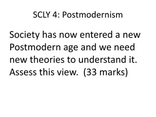 Shift to Postmodernity in Society