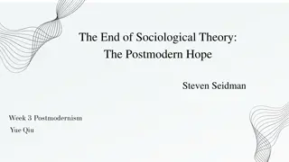 Critique of Sociological Theory: Postmodern Perspective