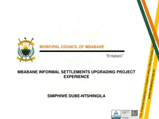 Challenges in Mbabane Informal Settlements Upgrading Project