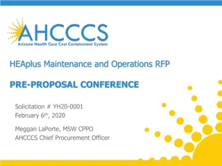 HEAplus Maintenance and Operations RFP Information
