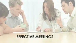 Effective Meetings and Meeting Procedures for Student Clubs