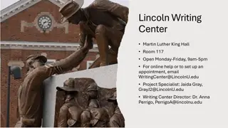 Enhance Your Writing Skills at Lincoln University Writing Center