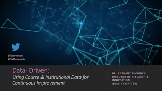 Data-Driven Continuous Improvement in Online Learning