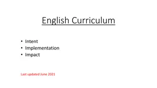 Building English Literacy Skills: Intent, Implementation, and Impact