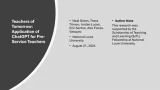 Application of ChatGPT in Lesson Planning for Pre-Service Teachers