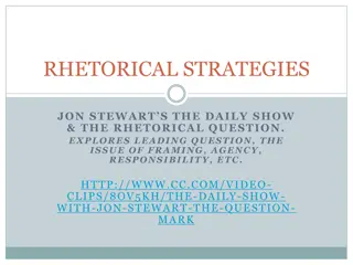 Rhetorical Strategies: Analyzing Techniques in Communication