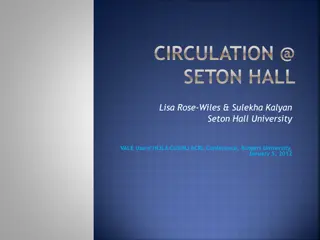 Insights into Seton Hall University Library Collections and Circulation Statistics