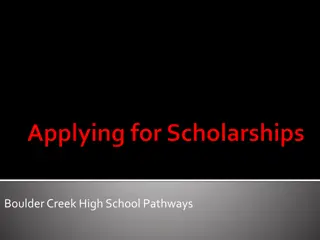 Maximizing Scholarship Opportunities and College Applications at Boulder Creek High School