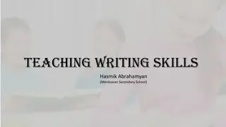 Effective Strategies for Teaching Writing Skills in Secondary Education