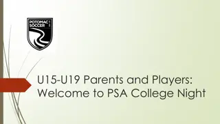 Potomac Soccer College Advisory Program and College Pathway Details