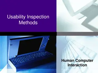 Effective Usability Inspection Methods for Human-Computer Interaction