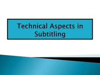 TV Subtitling Guidelines: Best Practices and Recommendations