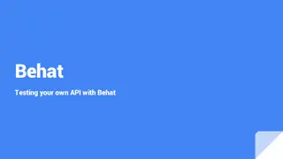 Behat - A Powerful Behaviour Testing Tool