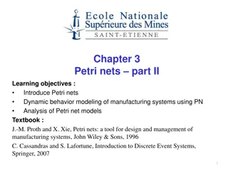 Petri Nets for Dynamic Behavior Modeling in Manufacturing Systems