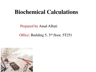 Biochemical Calculations: A Comprehensive Guide