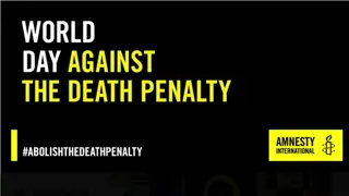 World Day Against the Death Penalty 2024 Campaign Details
