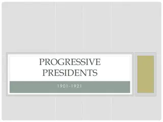 Progressive Presidents 1901-1921 and the Evolution of US Politics