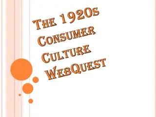 Explore 1920s Consumer Culture WebQuest