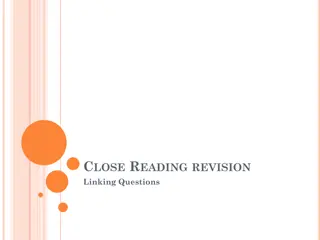 Effective Linking Strategies for Close Reading and Revision