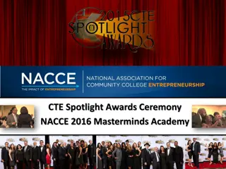 CTE Spotlight Awards Ceremony NACCE 2016 Highlights