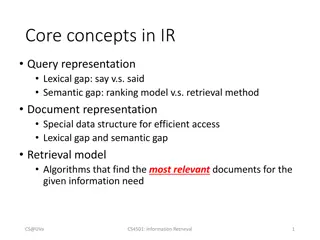 Information Retrieval Concepts