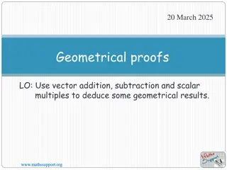 Geometrical Proofs Using Vectors for Problem Solving