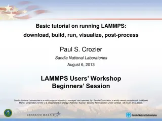 Running LAMMPS: Download, Build, Run, Visualize