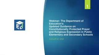 Updated Guidance on Constitutionally Protected Prayer in Public Schools
