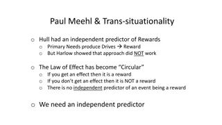 Trans-Situational Law of Effect & Behavioral Predictions