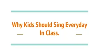 Benefits of Singing for Children in the Classroom