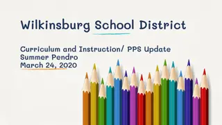 Wilkinsburg School District Updates and Transition Plans