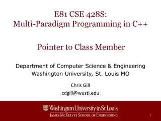 Pointer Usage in Multi-Paradigm C++ Programming