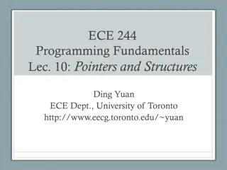 Pointers and Structures in Programming Fundamentals