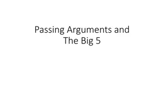 Passing Arguments in Programming